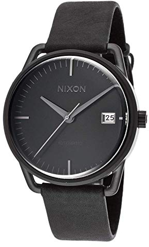 NIXON Herren Analog Automatik Uhr mit Leder Armband A199-001-00