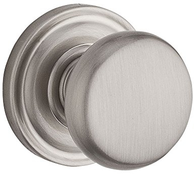 Baldwin Reserve 9BR3500-024 Traditional Round Half-Dummy Knob in Satin Nickel