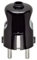Vimar 00231 Fiche 2P+T 16 A 250 V~, standards allemand et français, sortie axiale du câble, noir