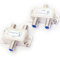 Loops 2 Way/Port F Connector Diplexer - TV Aerial & Satellite Signal Combiner/Splitter