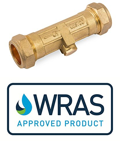 22mm DZR Double Check Valve WRAS Approved Compression Non Return