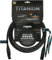Klotz TI-M0500 Titanium StarQuad Mikrofonkabel, Stecker auf Buchse, 4,9 m