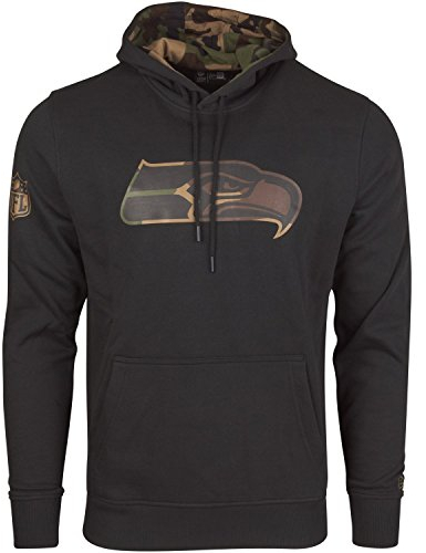 New Era Fleece Hoody - NFL Seattle Seahawks schwarz - L