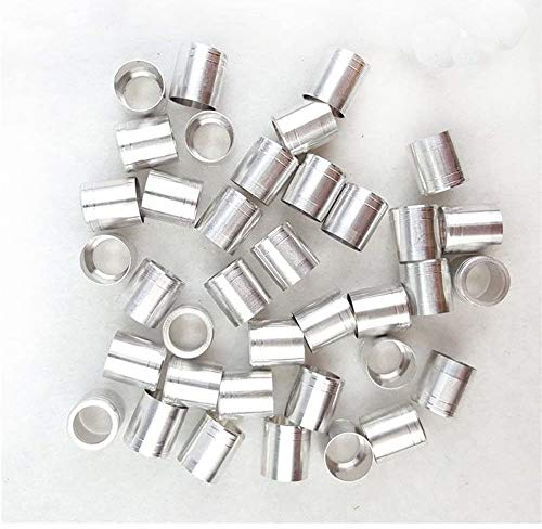 Milaem Bogenschießen Explosion-Proof Ring Schutz Ring für Pfeilschaft OD 7,6mm (Pack von 50)