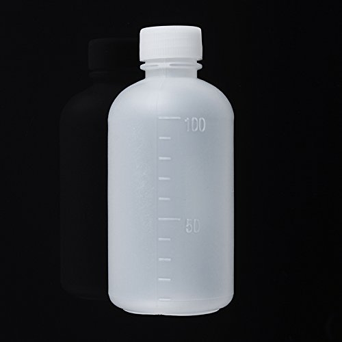EsportsMJJ 100 Ml Leere Kunststoff Proben Reagenz Liquid Speicher Flasche Abgestuft Kleine Mund Labor Behälter