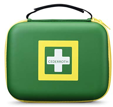 Cederroth First Aid Kit Medium 390101, gefülltes Erste-Hilfe-Set mit Pflastern, Wundversorgung, Brandwunden- & Notfallausstattung