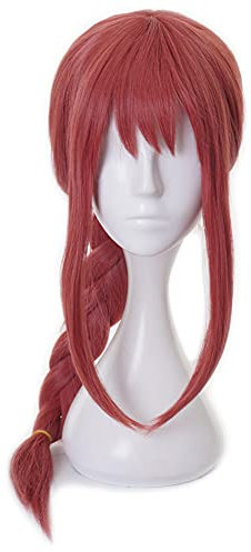 HIROAKIYA Makima Wig, Chainsaw Man Makima Cosplay Wig with Wig Cap, Length approx.65cm