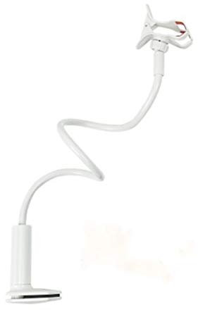 Lemooner Support Universel Multifonction De Support De Caméra pour Le Support De Moniteur De Bébé sur Le Bras Long Réglable De Berceau De Lit,Blanc