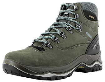 Grisport Damen und Herren Outdoorstiefel,Trekkingstiefel,Wanderstiefel,Echtleder,atmungsaktiv,wasserabweisend,Gritex Membran,Vibramsohle,Grau, EU 47