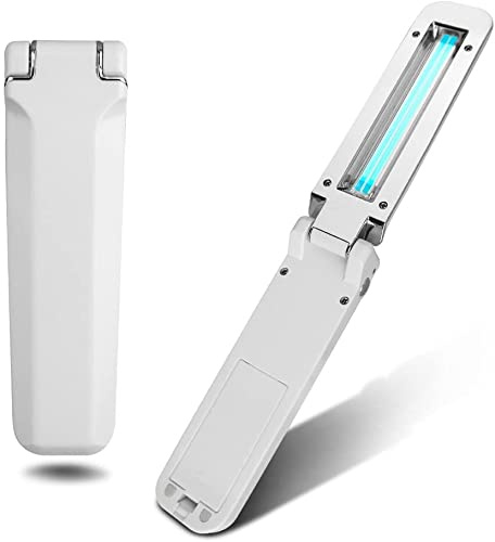 Senelux UV Light Sanitizer Travel Wand, UVC Disinfection Lamp Sterilizer With Germ-Killing Function for Hotel, Household Wardrobe, Toilet, Car, Pet Area