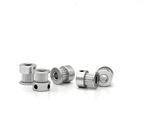 【Packung mit 5 Stück】MOTOU® Zahnriemenscheibe「20 Zähne, 5 mm Bohrung」für 3D-Drucker, 6 mm breiter Zahnriemen