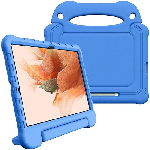 For Samsung Galaxy Tab S7 FE / S7 Plus Kinder Tablet Hülle mit Griff Blau