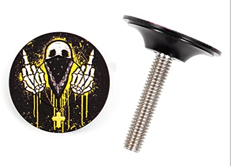 CNCLOL Tappo Serie Sterzo MTB 1 1/8，Tappo Stelo Forcella Alluminio， con Vite in Leghe Acciaio.