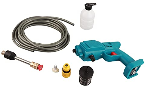 Akku-Hochdruckreiniger-Pistole, Elektrisch, Tragbarer Power-Reiniger, Eingebauter Filter, Kompatibel für BL1815, BL1820, 18 V, für die Reinigung von Autos, Motorrädern, Fahrrädern Im Freien