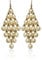 Lange Kristall-Quasten-Ohrringe Kronleuchter-Ohrringe Bohemian Strass Fransen-Ketten-Ohrringe Hochzeitsschmuck Silber-Quasten-Ohrringe (weiße Perlen)