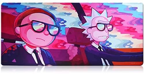 Gaming Mouse Mat Large Mouse Pad XL Mouse Pad Table Mat Large Size Stylish patent Desk Mat Rubber Base with Smooth Surfaces Non-slip (9040 rainbow B7)