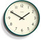 JONES CLOCKS® Studio Reloj | Reloj de Pared Redondo Moderno | 30cm | Verde Oscuro | Números fáciles de Leer | Diseño versátil para Cocina, salón u Oficina