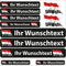 INDIGOS UG Fahrrad Aufkleber Syrien - 13 Fahnenaufkleber wehend - Sticker selbst gestalten - Autoaufkleber- Motorrad - Namensaufkleber wasserfest personalisiert - Wunschtext