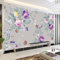 Vlies Fototapete Lila Blumen 3D Effekt Vlies Tapeten Wandtapete XXL Moderne Wanddeko Wohnzimmer Schlafzimmer Büro Flur 200 cm B x150 cm H