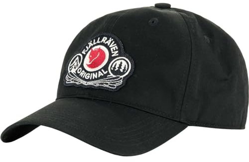 Fjällräven Herren Classic Badge Cap, Black, L/XL