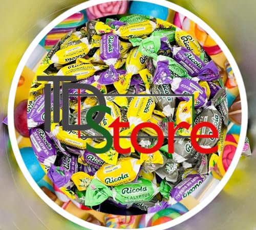 Itdstore - Bonbons en vrac aux herbes sans sucre dans différents goûts - Pot de 1 kg (GOÛTS ASSORTIS)