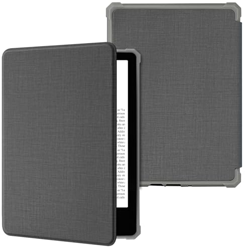 KBCASE Hülle für 6,8 Kindle Paperwhite (11. Generation 2021) & Signature Edition, Case mit Auto Sleep/Wake, Grau