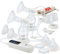 NUK Soft & Easy Double Electric Breast Pump | 100% Silicone Soft Cups | Small, Lightweight & Quiet | Rechargeable Battery for Travel | 24mm & 27mm Cups | 2 x Perfect Match Baby Bottles