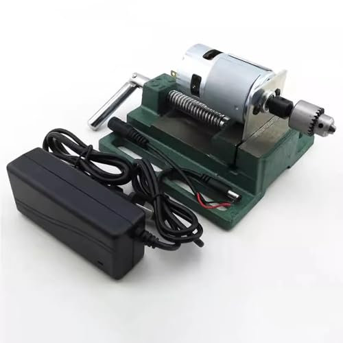 Jieotwice Banco de Trabajo Modelo Multifuncional 4000-5000rpm Mini Sierra de Mesa Mini Taladro de Banco Máquina Cortadora Y Perforadora Rango de Sujeción: 0,6-4mm QSX01