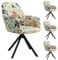 GDWD Stuhlbezug mit Armlehne, Stretch Stuhlhussen, Universal Abnehmbare Schonbezug, Hussen für Stühle, Waschbar Stuhlüberzug für Esszimmer, Küche, Wohnzimmer, Büro, Hochzeit Deko (Mehrfarbig 4er Set)
