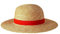 Respirant Chapeau de paille Luffy, Chapeau de plage multifonctionnel à large bord avec écran solaire pour personnages de dessins animés Chapeau de soleil Cosplay léger pour adultes (Marron)