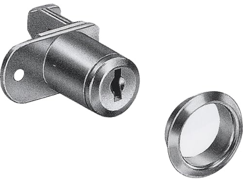 HEKNA Zentralverschluss 120, Zylinder ø 16,5 mm, Zamak vernickelt
