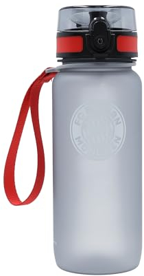 FC Bayern München I Trinkflasche I Grau I 0,65 l Fußball I Sport I Schule I Kindergarten