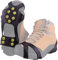 Anti-Rutsch Schuhspikes, Grödel Steigeisen für Bergschuhe mit 8 Zähne, Spikes für Schuhe, Schuhkrallen, Antirutsch Spikes für Wandern, Schnee, EIS, Winter Outdoor, Trekking (Schwarz35-42)