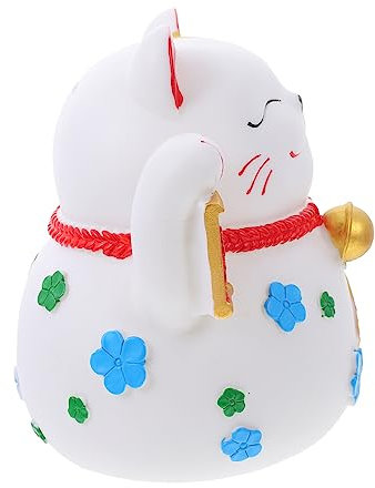 HONMEET Große Spardose Lucky Cat Abschließbare Spardose Kleingeld Katzen Geldaufbewahrungsbox Münzbank