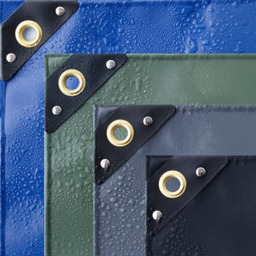 A-TEX® PVC Abdeckplane 650 g/m² LKW Plane mit Ösen | Verschiedene Größen und Farben wählbar | Gartenplane Bauplane Bootsplane Holzplane | wasserdicht | reißfest | uv-stabilisiert (Grau, 1,5 x 6 m)