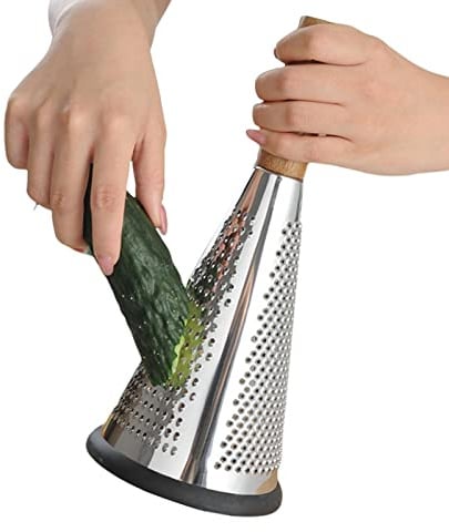 Käsereibe, Reibe Edelstahl, Gemüsehobel, Reibe für gemüse, 4-seitig Vierkantreibe & Küchenreibe,Praktische Gadgets, Vierkantreibe, Reibe Edelstahl(24×12cm), 4-seitige Reibe mit Behälter, Reibe für Ge
