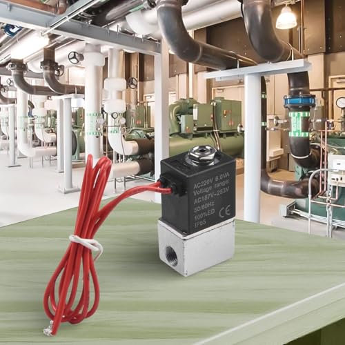 Luftkompressor-Magnetventil, ölfreies Maschinen-Rückschlagventil mit LED-Lichttyp, G1/4 Buchse Anschluss (ohne Licht)