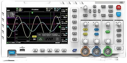 Osciloscopio, Osciloscopio digital 100MHz * 2 Ancho de banda analógico 1GSa/s Tasa de muestreo 2 canales 7'' Osciloscopio de sobremesa(P4100 Probe)