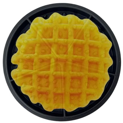 Stampo rotondo in silicone per waffle, stampo in silicone per waffle, stampo antiaderente, stampo per biscotti e cioccolato, teglia in silicone antiaderente per torte, cioccolato e cioccolato
