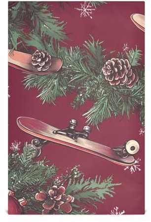 Amooorous Juego de 4 paños de cocina de algodón para lavar platos, toallas de mano absorbentes para cocina, vacaciones, color rojo, 28 x 18 pulgadas