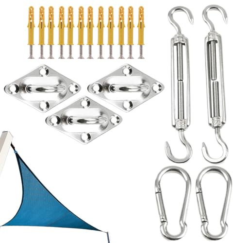Kustimantu Segel-Set, Segel-Ausrüstung, Ersatz-Set für Segelmaterial, Installationswerkzeuge, Befestigungsset, Vorzelt, Zubehör