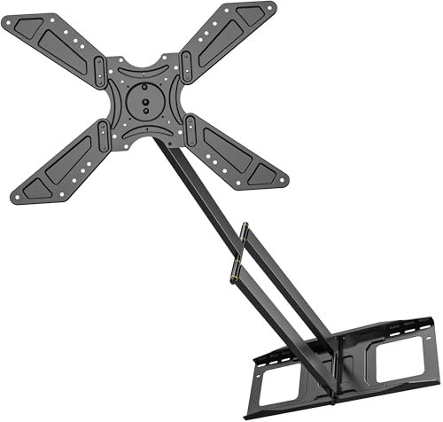 FORGING MOUNT Long Arm TV Wall Mount with 48 inch Extension for 26''-75'' Screens/Monitor, Landscape to Portrait Full Motion TV Mount Swivel Tilt Bracket, Holds 110 lbs,VESA 600x400mm,16-24'' Studs
