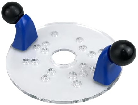 Trimming Router Base with Double Handles Router Fixed Base Guide for Woodworking Carpentry Clear Acrylic Base Plate
