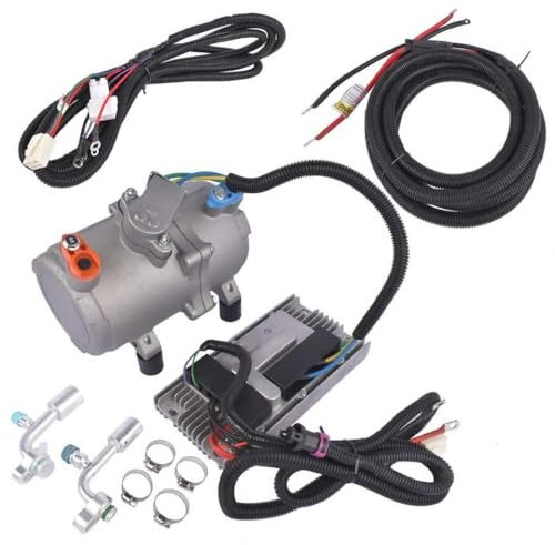 de compresor de CA de 12V para autobuses RVs Vans compatibles con Sistemas de Aire Acondicionado eléctrico