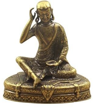 KUKUUU Messing Milarepa Buddha Statue Ornamente Skulptur Geschenk