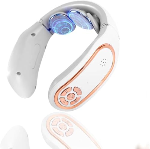 Masseur Cervical, 3 Niveau Chauffage à Température Constante Massage Cou Portable 4 Modes De Massage Par Impulsions 15 Niveaux D'Intensité Pour La Nuque Et Les épaules