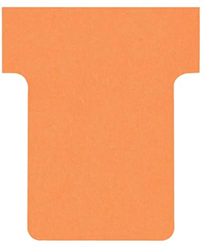 Nobo Kartentafel Zubehör T-Karten, Größe 1.5, 100 Stück, orange