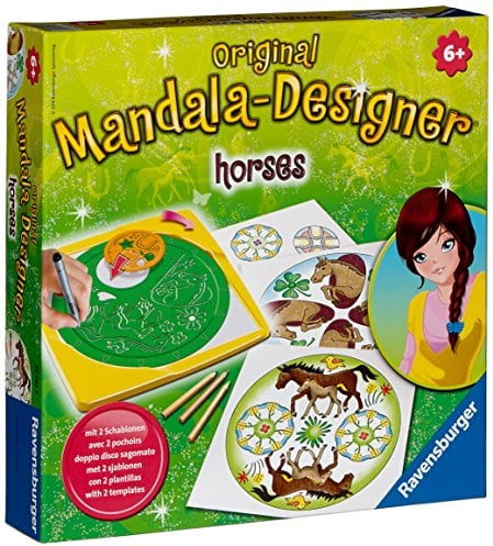 Ravensburger 29742 - Horses, 2 in 1 - Mandala Designer midi