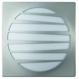 Massive Wall Light – Outdoor Lighting (Wall, Fluorescent, AC, Warm White, E27, Grey, Silver)