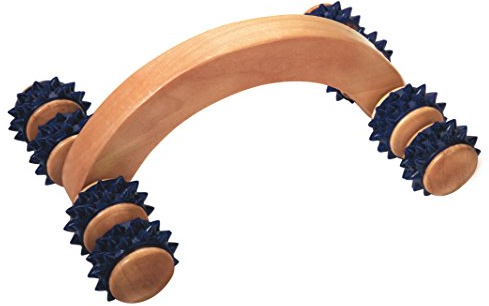 Croll & Denecke Massagehandroller aus Holz, 8 Rollen